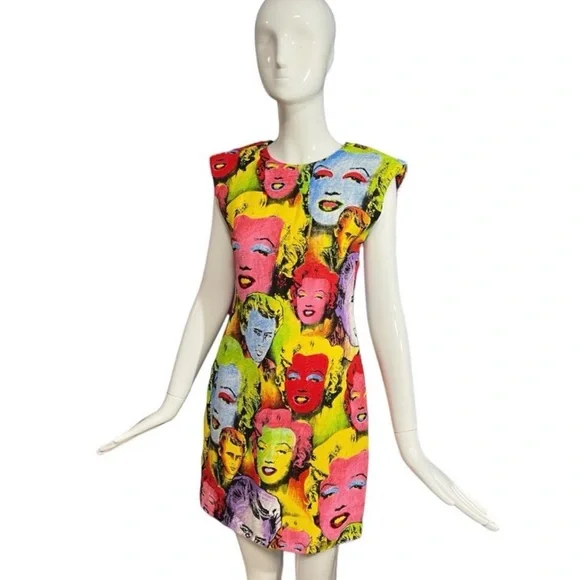 Versace Andy Warhol Pop Art Mini Dress Size 6 - Picture 6 of 6